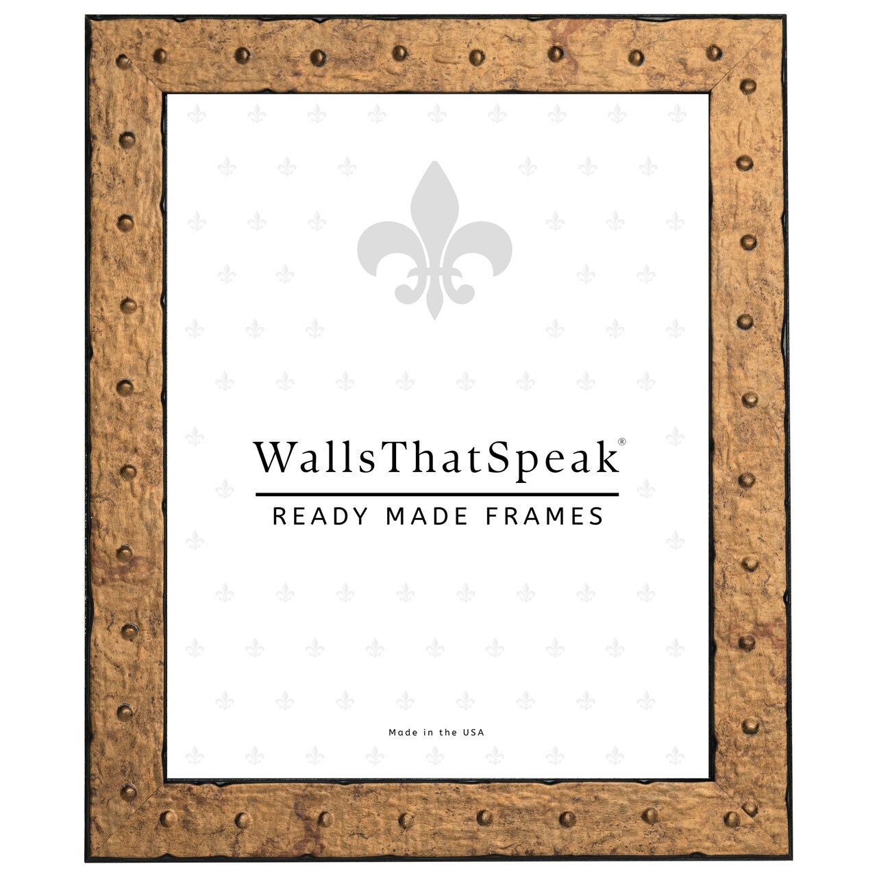 17x23 Picture Frame, Rivet 1.25 Inch Wood Moulding, Wall Display Frame for Art, Posters, or Photos by wallsthatspeak
